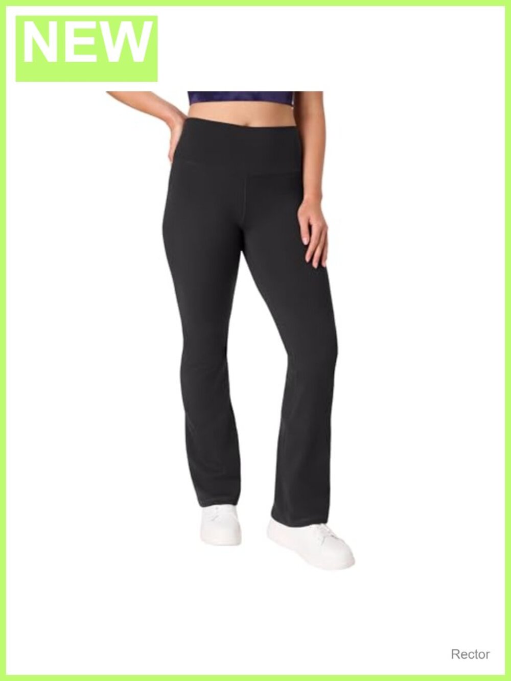 Hanes Women's Flare Leggings High Waisted Moisture Wicking 31.5" Inseam